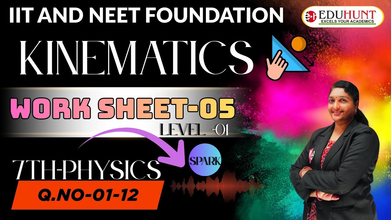 16 . KINEMATICS |EMOTION OF MOTION |  WORK SHEET-5 |  LEVEL -01  |QS .NO -01-11 | 7TH CLASS|
