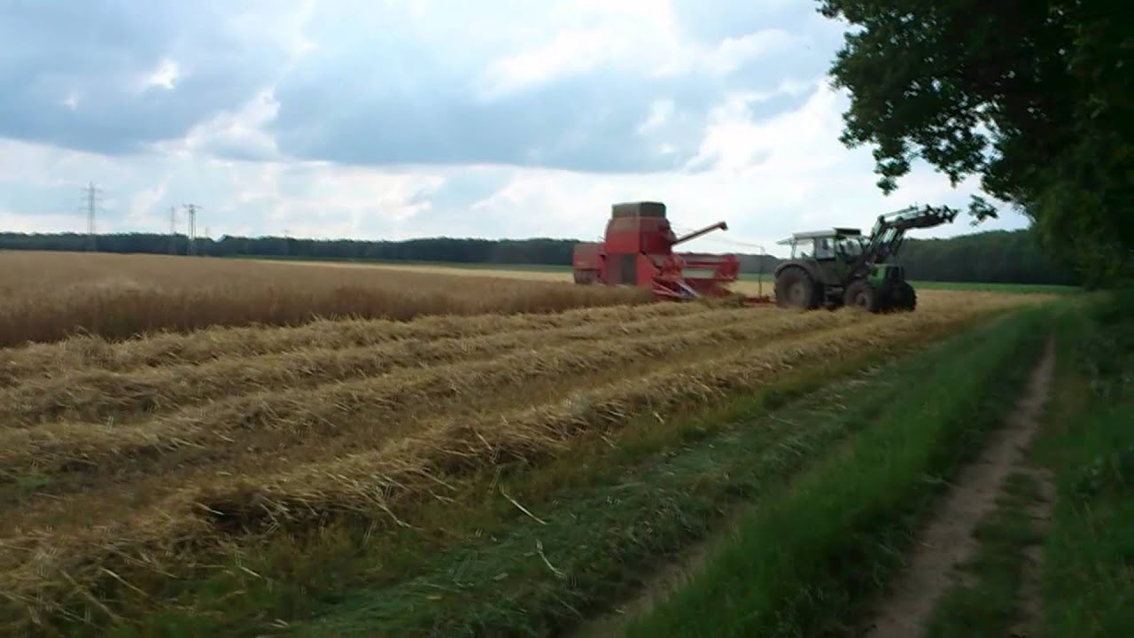 *NEU* Gerste Ernte 2012 | Gerste dreschen mit Deutz Fahr DX 4.50 + Fahr M66TS | [Full HD]