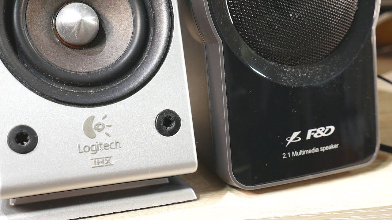 Logitech Z-2300 VS F&D A320 2.1 Speaker Sound & Bass Test