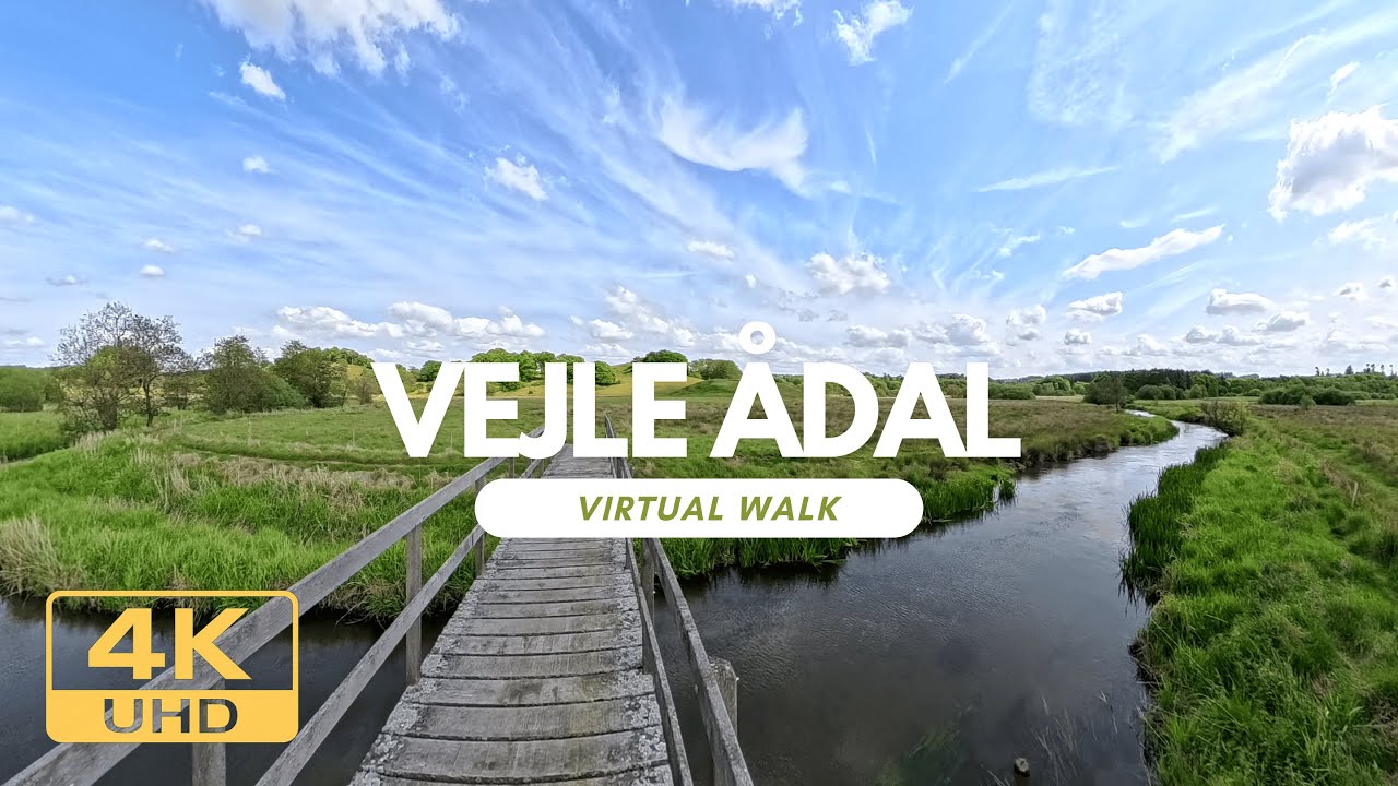 4K Silent Nature Walk in Denmark – 30 Min No Talking | Vejle Ådal Trail & Wetlands