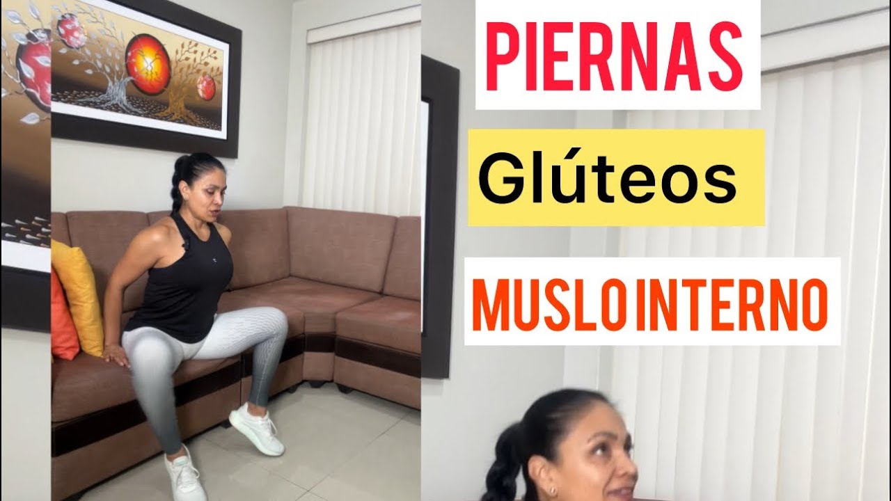 RUTINA COMPLETA 5 minutos PARA PONER FIRMES GLÚTEOS Y MUSLO INTERNO sin impacto 