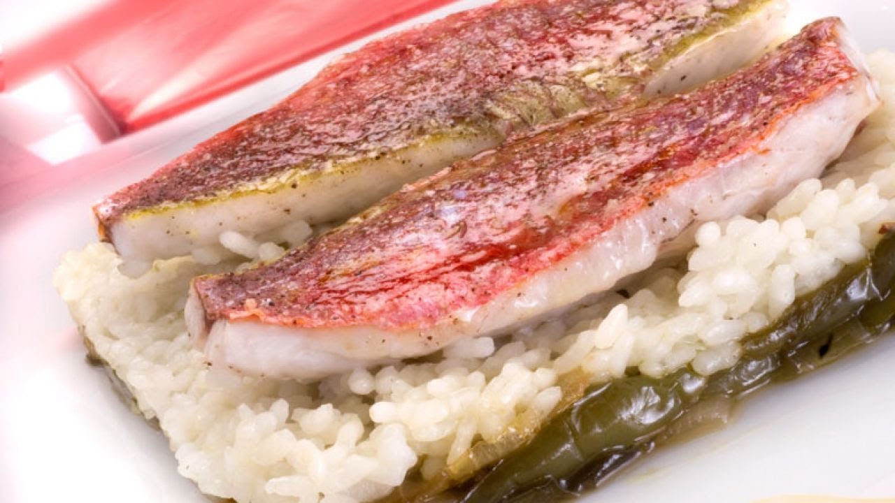 Salmonetes asados con arroz - Karlos Arguiñano