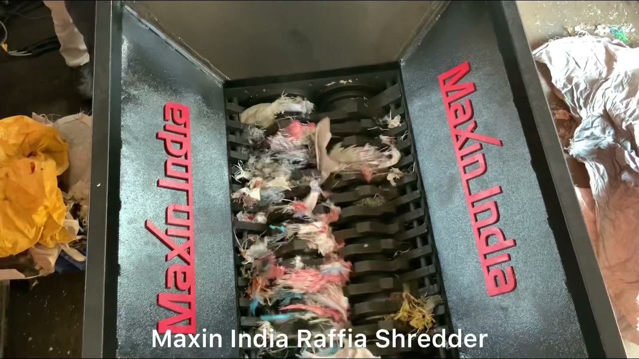 Raffia shredder, Raffia Crusher, Jumbo Bags Shredding, PP Raffia bags Crusher, #Raffiabagsshredding,