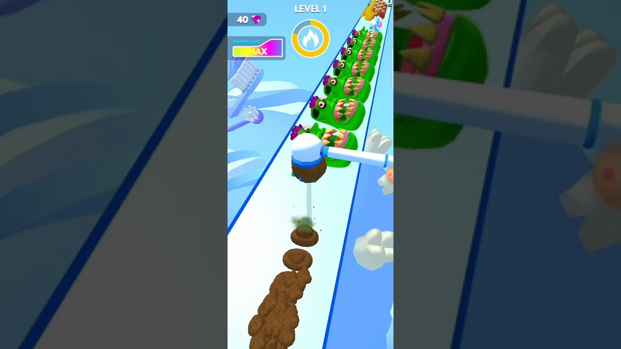 Teeth Runner|| All levels gameplay|| Level-1 (Android,iOS) free mobile games 