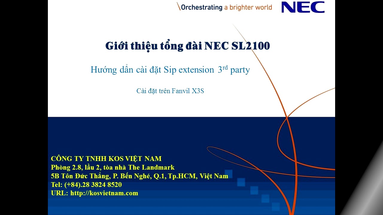 NEC SL2100 - CÀI ĐẶT EXTENSION SIP 3RD