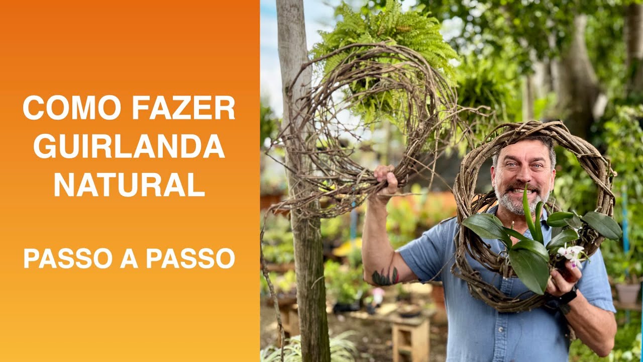COMO FAZER GUIRLANDA NATURAL - Passo a Passo Simples