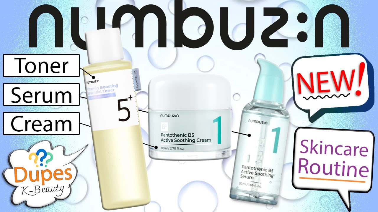 NEW VIRAL K-BEAUTY SKINCARE - #Numbuzin Pantothenic Line + Vitamin Toner HONEST Review #Kbeauty