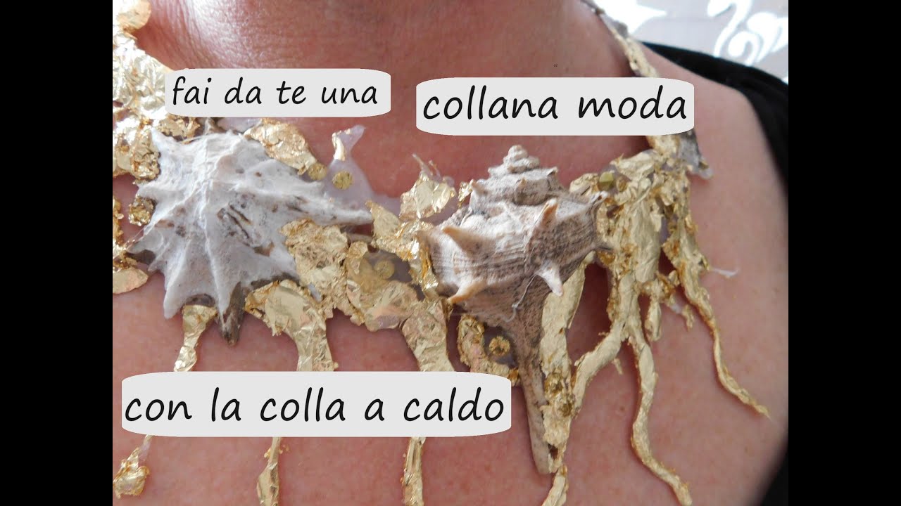Faccio una collana con la colla a caldo