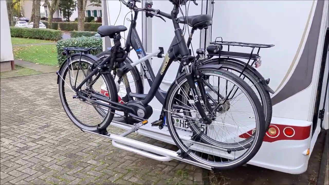 Elektrischer Fahrradträger von BR-Systems für Wohnmobile