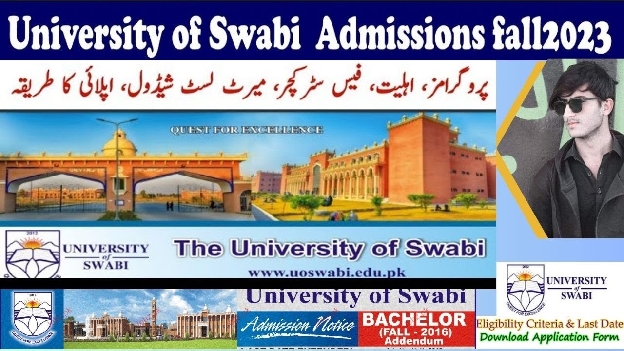 Discover the Complete Online Procedure for University of Swabi Admission 2023