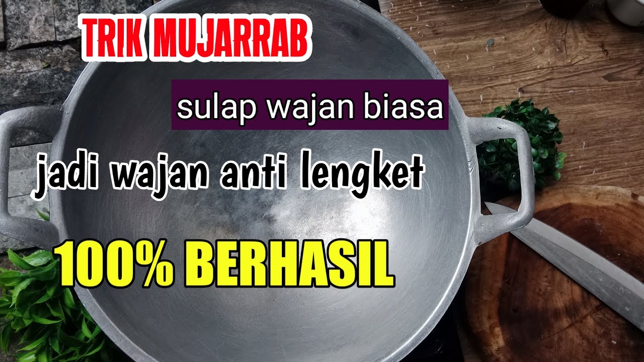 Masih banyak yang belum tau!!! || Cara mengatasi wajan lengket membandel, jadi licin banget