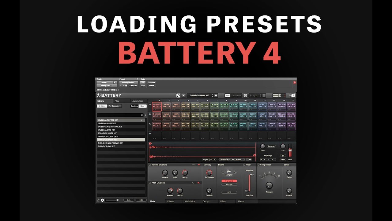 Loading Presets Into Battery 4