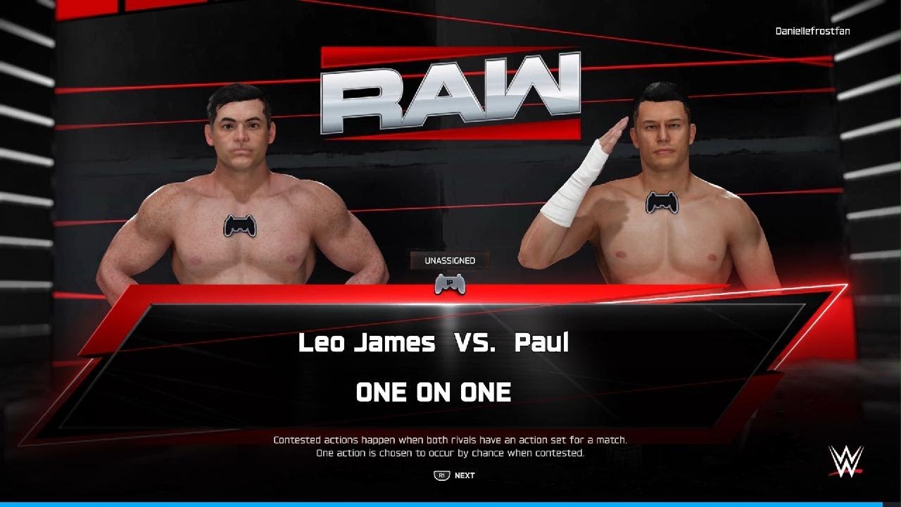 WWE 2K25 - AWA 3.0 Monday Night dawn week 2: Leo James vs. Paul 