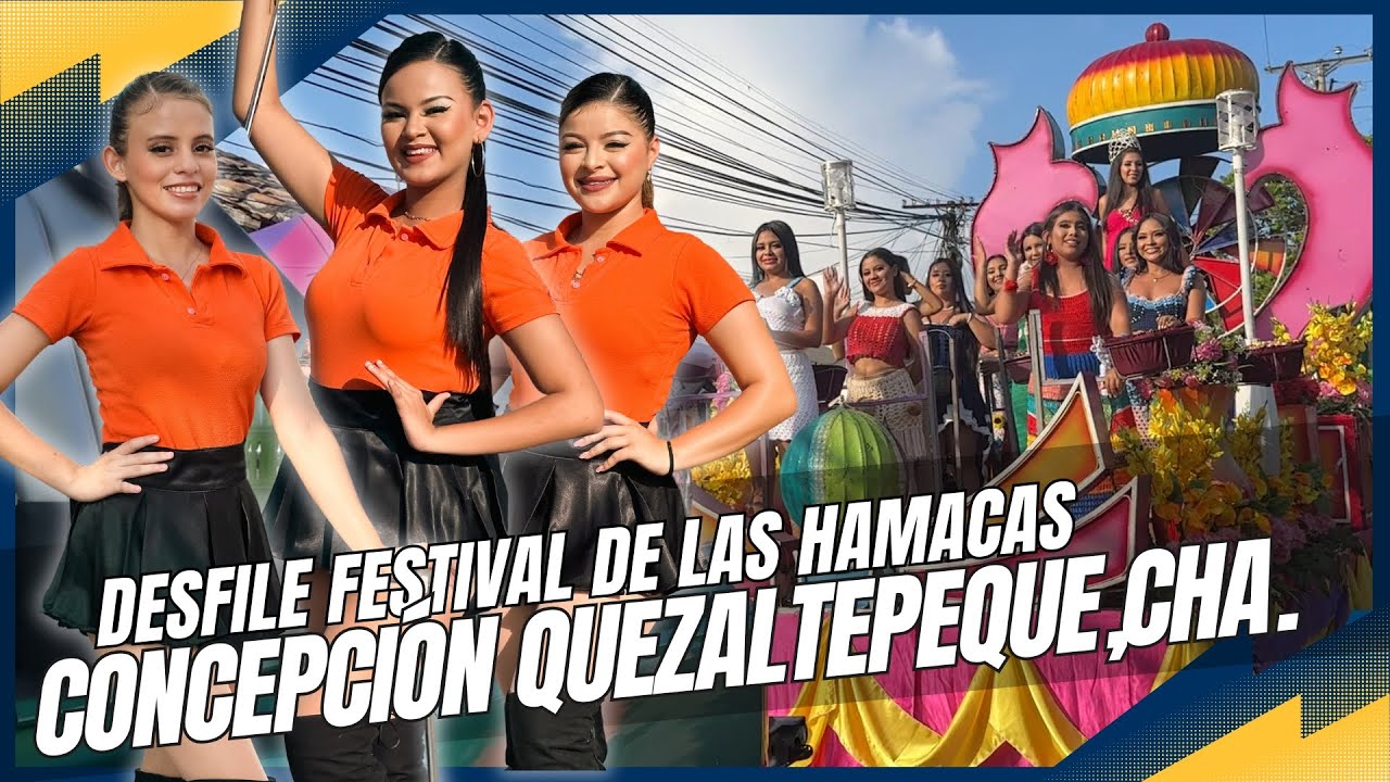 Desfile del correo del XXXV festival de las hamacas de Concepción Quezaltepeque, Chalatenango.