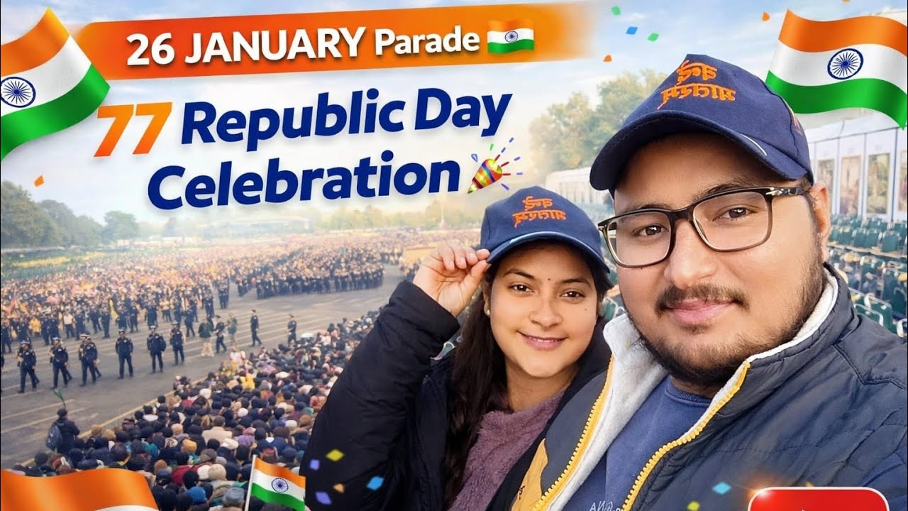 26 January Parade 🇮🇳 Republic Day Celebration 🎉 (26 जनवरी की परेड 🇮🇳 77वां गणतंत्र दिवस❤️)