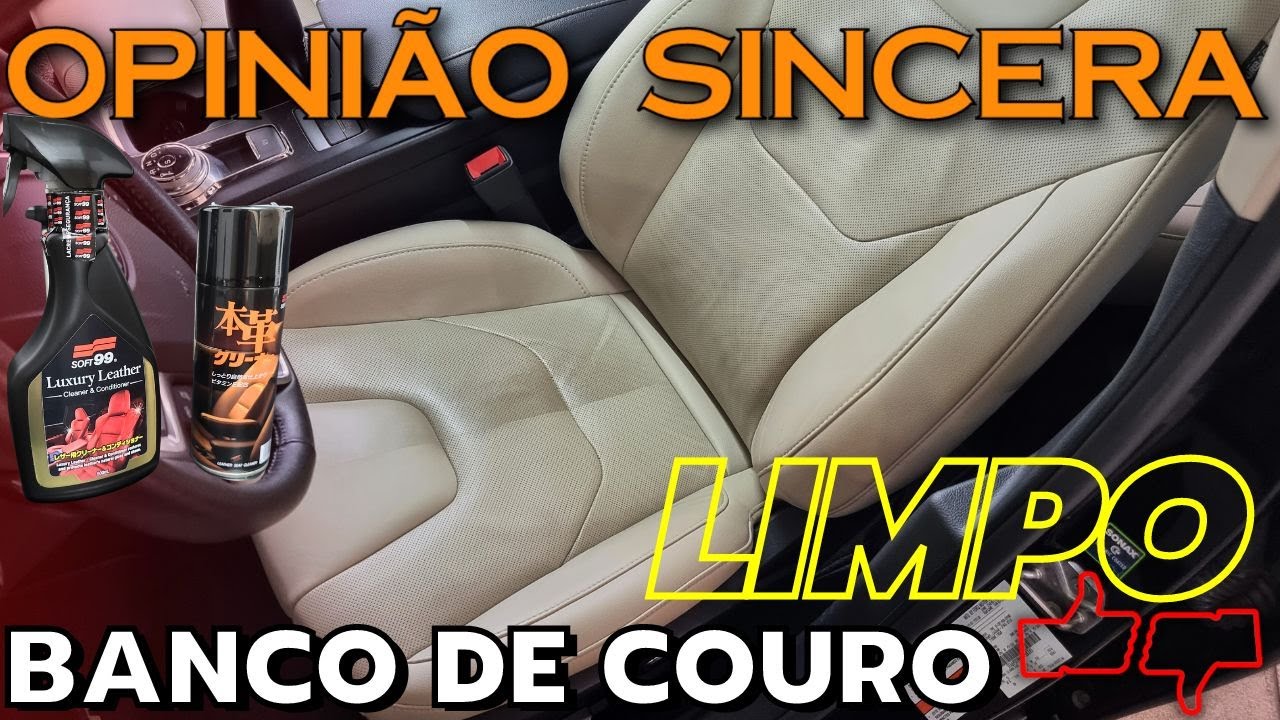 Seu Banco de COURO limpo de forma rápida e fácil! Teste de produto que Limpa e Hidrata. Funciona?