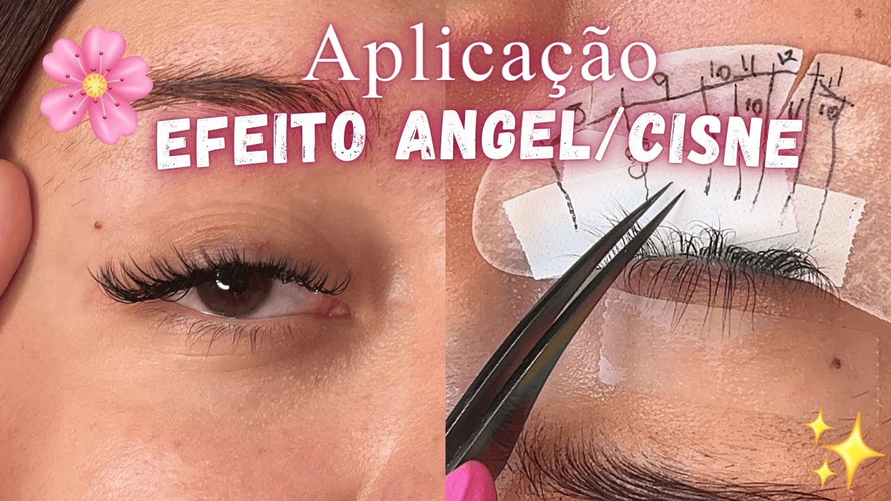 APRENDA A FAZER O EFEITO ANGEL/CISNE | Tendência de cílios