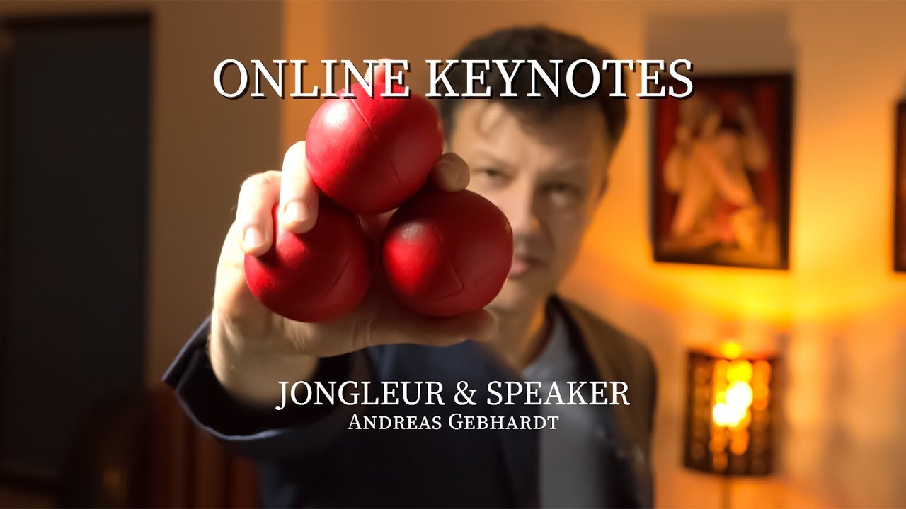Online Keynote -  Festhalten ist keine Lösung - Jongleur & Speaker Andreas Gebhardt
