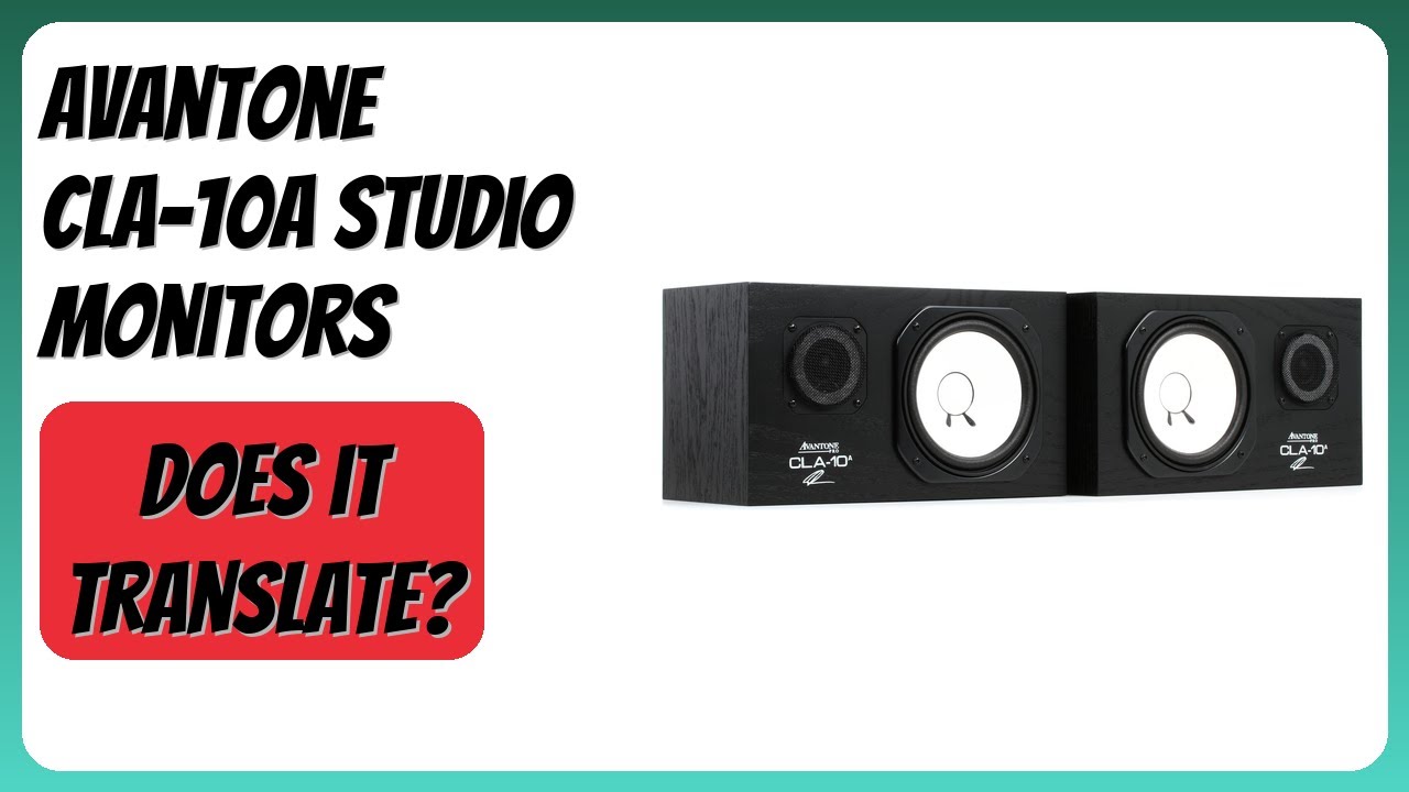 REVIEW (2026): Avantone CLA-10A Studio Monitors. Features