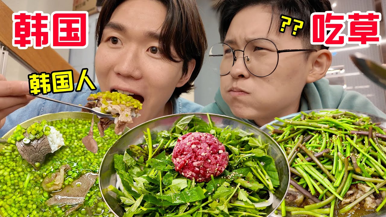 SUB)花800块钱在韩国吃“草料”?排队4h的爆火餐厅,吃完韩国人都沉默了Eating the most healthy meal at  shop only serves water celery