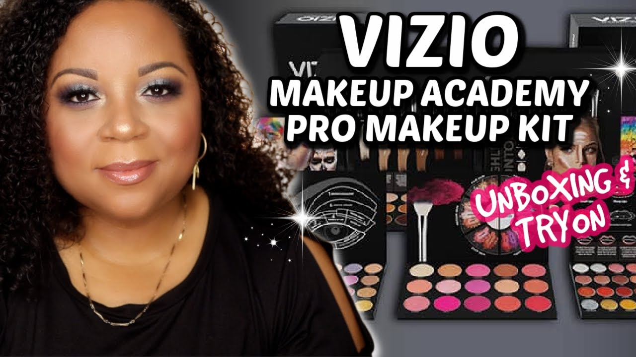 VIZIO MAKEUP ACADEMY PRO MAKEUP KIT UNBOXING AND TRYON 🎨