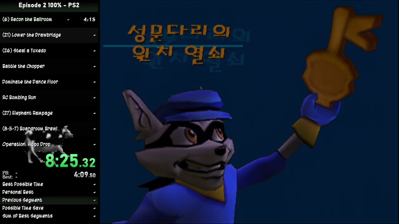 Sly 2 episode 2 100% ps2 speedrun in 37:40