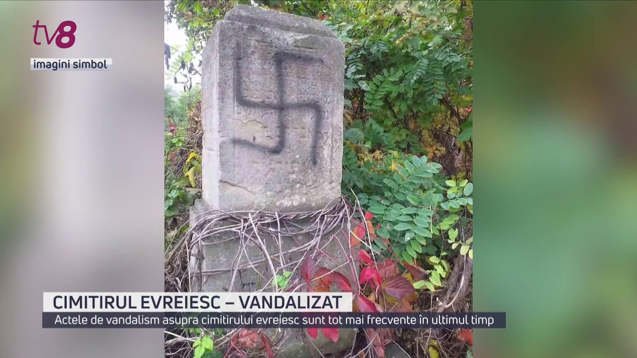 Cimitirul evreiesc - vandalizat