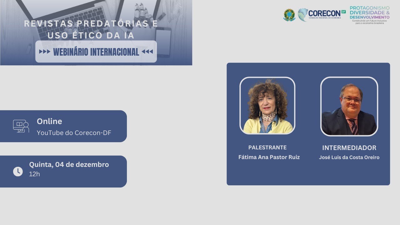 Webinário Internacional sobre Revistas Predatórias e Uso Ético da Inteligência Artificial