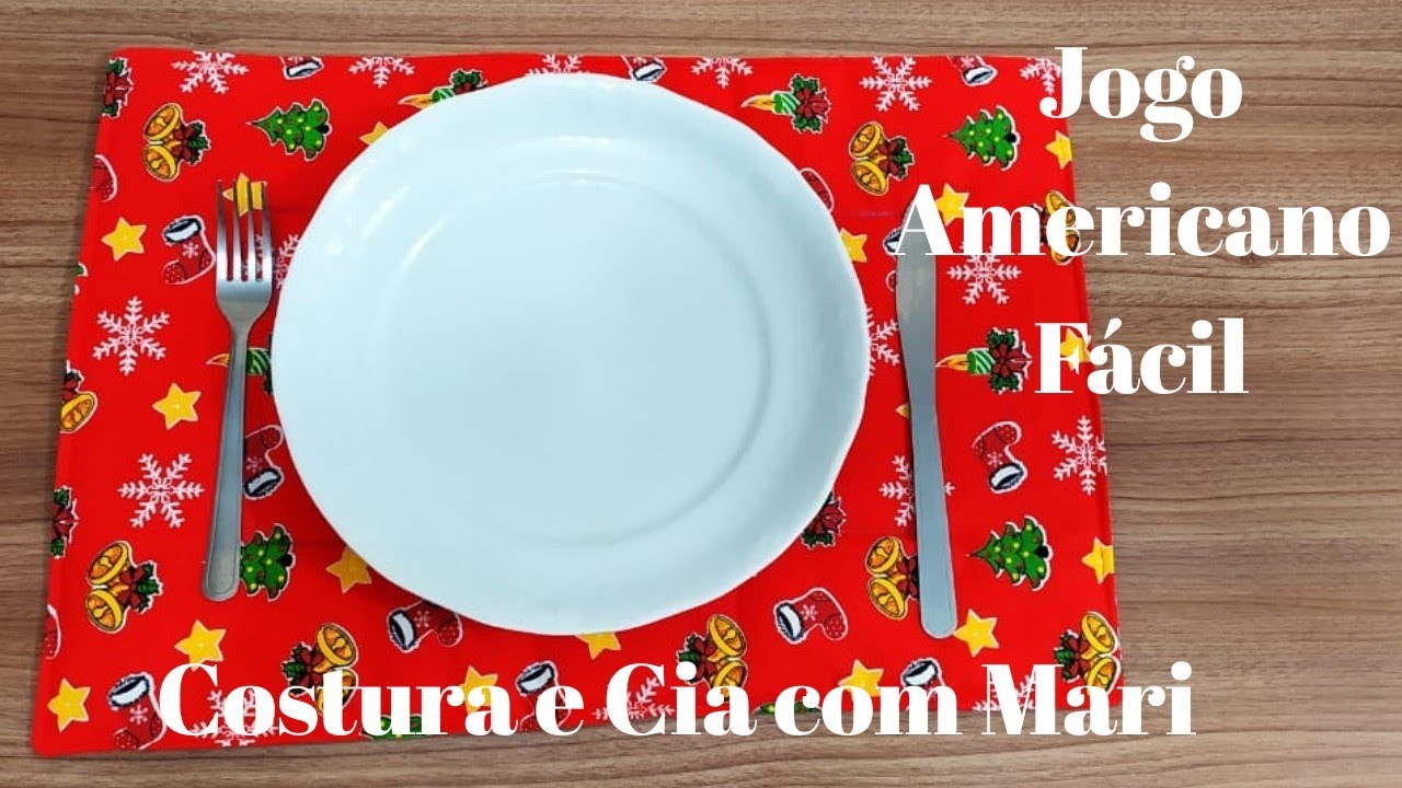 Como Fazer Jogo Americano Fácil