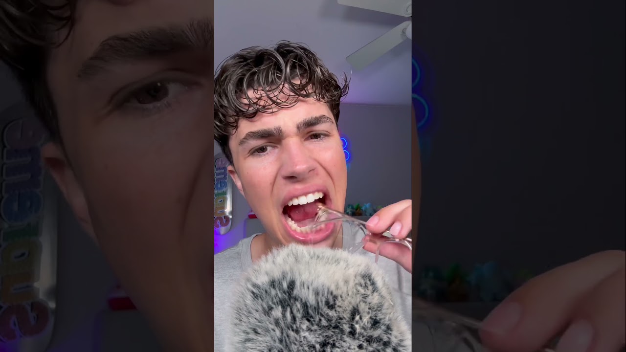 Chewing on everything my mom touches🦷 #asmr #mom