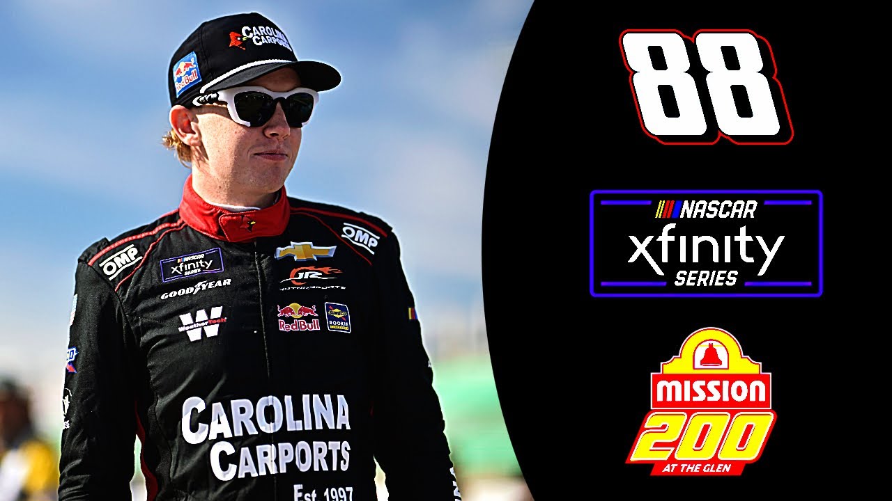 WARNING: Connor Zilisch falls from his car celebrating Watkins Glen win. 🙏