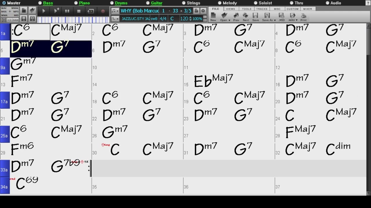 BACKING TRACK - WHY (Bob Marcucci, Peter DeAngelis) (C)120 BPM SWING