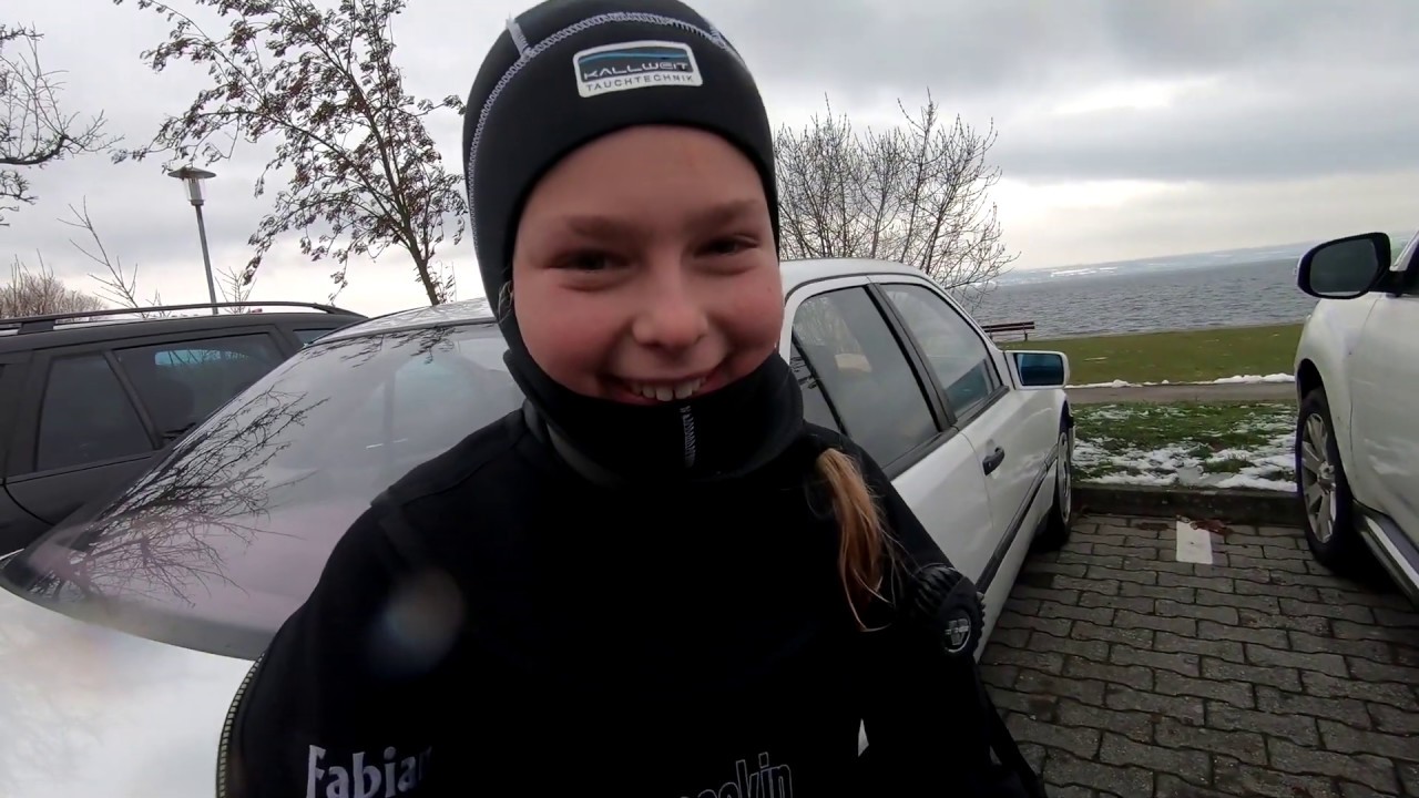 Meersburg Krebsgarten - Geburtstagstauchen mit Lea!