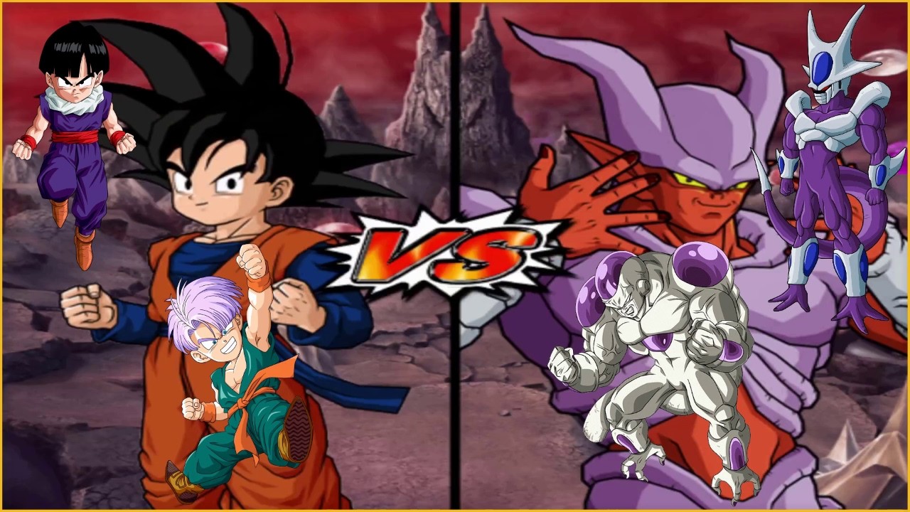 DBZ: BT3 - Goten, Kid Trunks & Kid Gohan VS Super Janemba, Cooler & Full Power Frieza [COM VS COM]