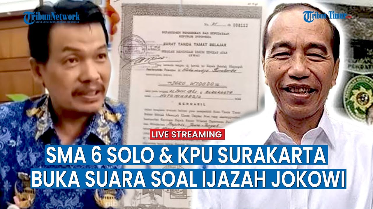 🔴UPDATE SOAL IJAZAH JOKOWI: SMA 6 Solo dan KPU Surakarta Siap Buka Data di Persidangan