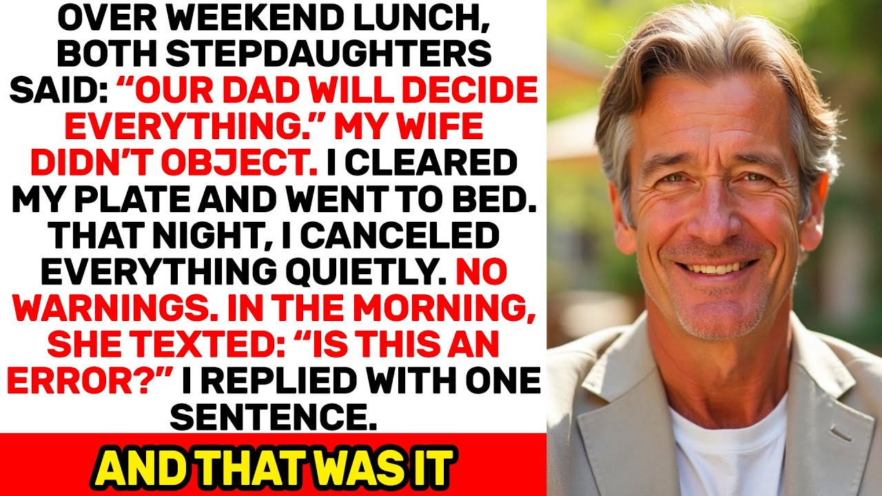 Both Stepdaughters Said Their Dad Will Decide — By Morning, Everything Went Quiet