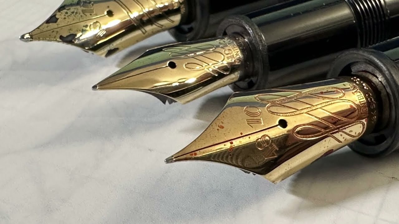 Montblanc 146 Flex Nib Calligraphy Pen Unboxing and Rapid Review