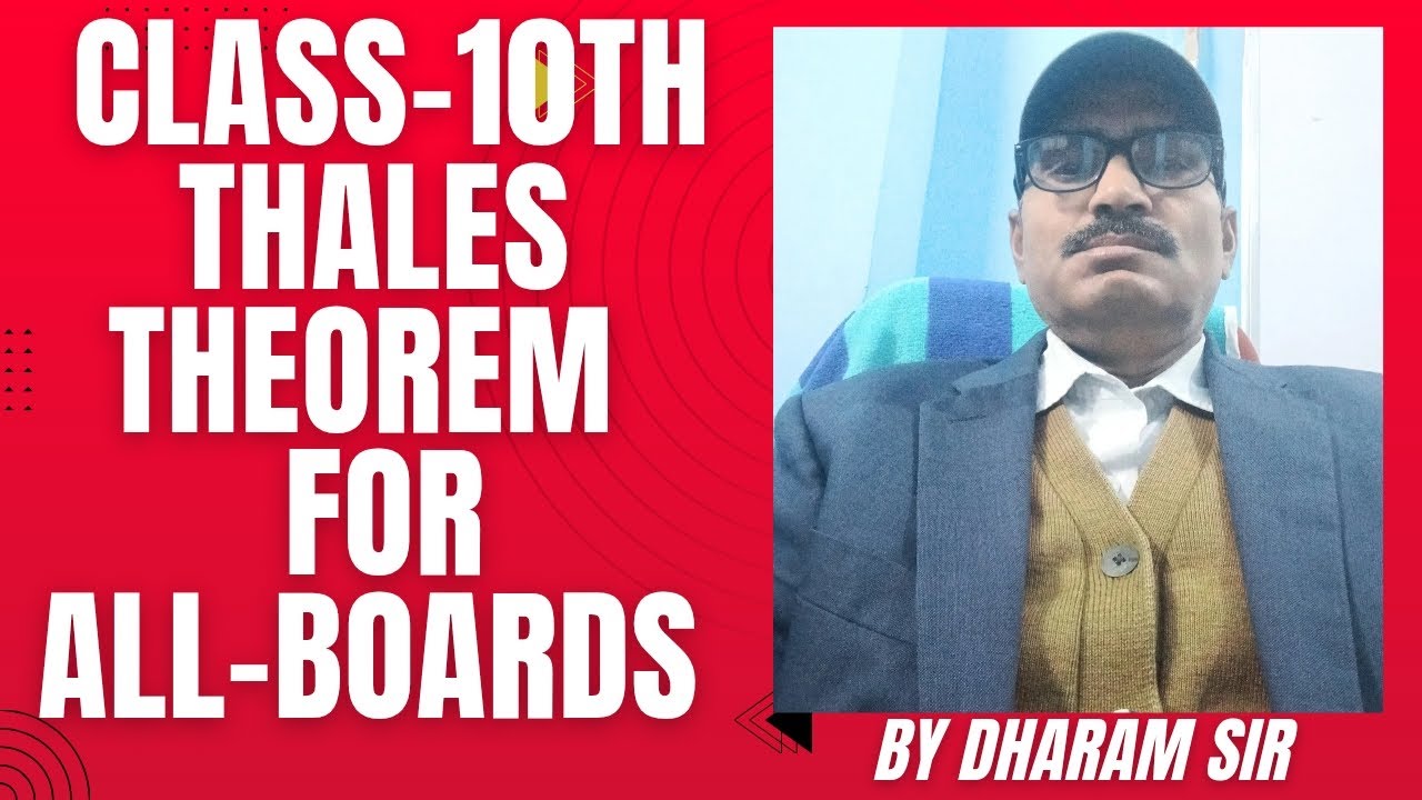class-10th/chapter-6/triangles/Thales Theorem@uniquemathclasses/math by dharm sir