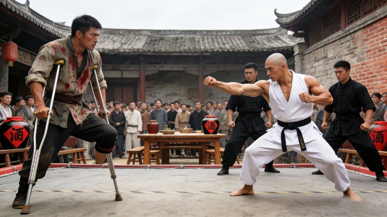 日本第一武士嘲笑瘸子，沒想到瘸子竟是八極拳高手，一腳踢爆他！⚔️馬永貞之爭霸上海灘