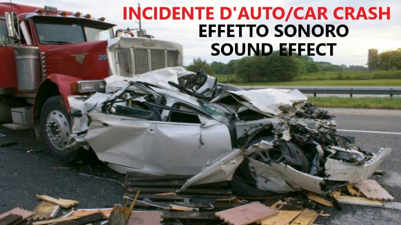 INCIDENTE D'AUTO 🚘 CAR CRASH 🚖 [SOUND EFFECTS & VOICES] 🚔
