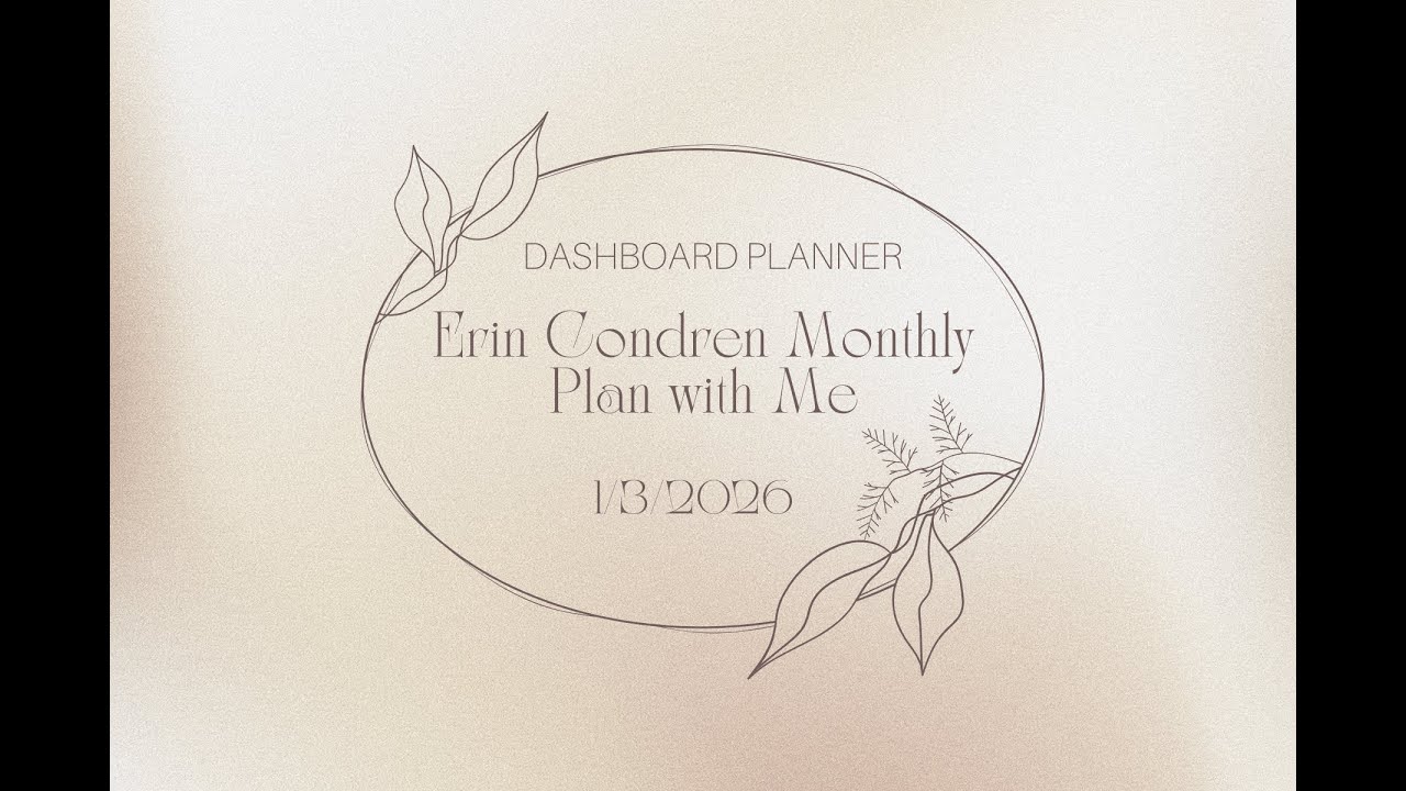 PLAN WITH ME | January 2026 Monthly Setup 🌸 Erin Condren Monthly Planner