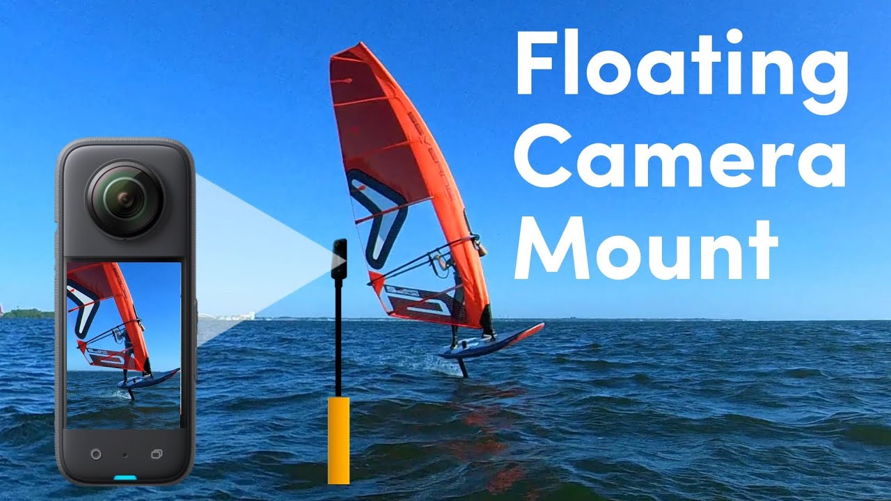 Floating action camera mount for windsurfing and watersports - DIY.