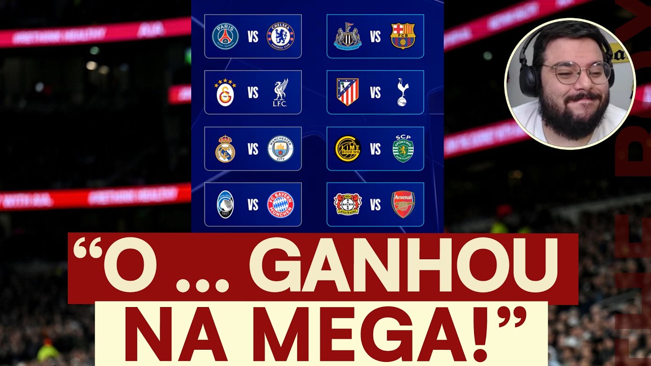 QUEM SE DEU BEM E QUEM SE DEU MAL NO SORTEIO DA CHAMPIONS? - PIERO ANALISA CAMINHO DOS INGLESES