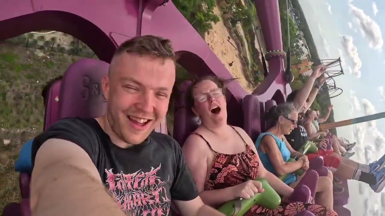 Rider cam POV on Serengeti Flyer, Busch Gardens Tampa