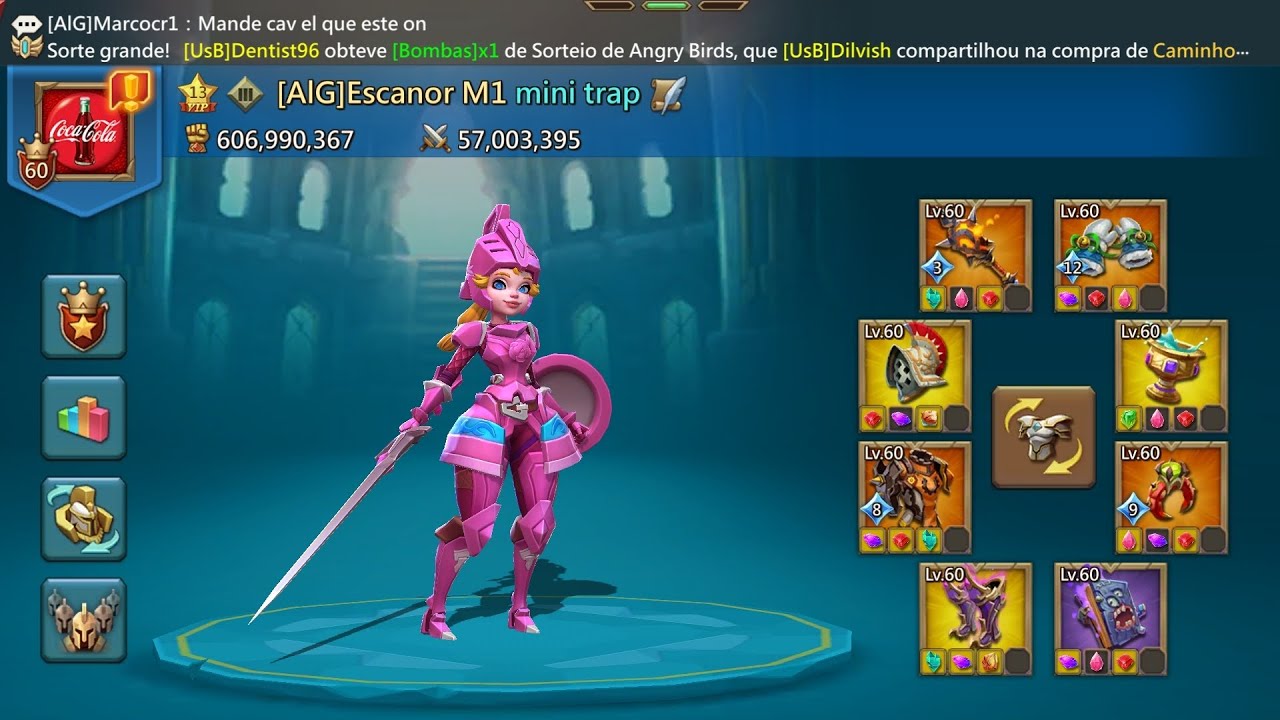 Desafiante guilda USB  e kvk muito kill ganho e tropa eliminadas 