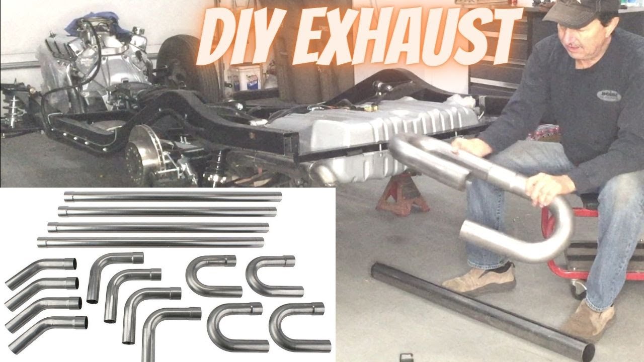 Build Your Own Dual Exhaust From A DIY Kit. Hot Rod, Custom 1950 Willys Jeepster Part 17