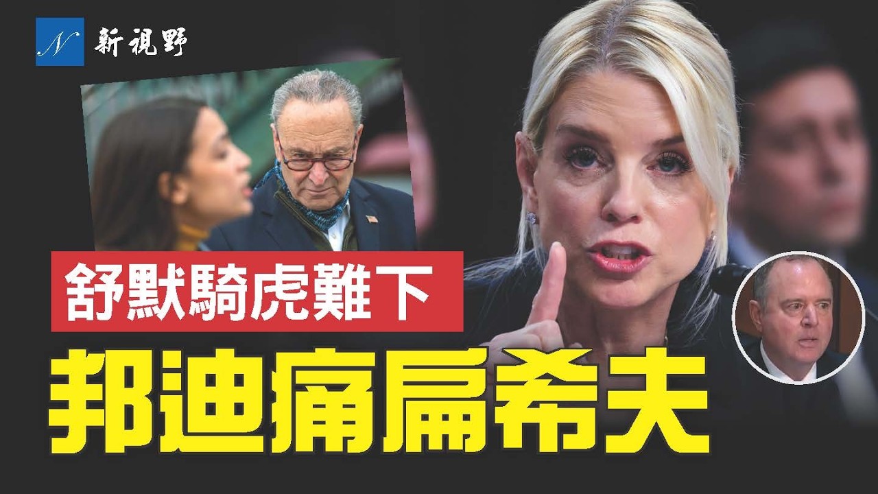 參議院火藥味爆棚！邦迪拒絕霸凌，大戰希夫與德賓。舒默將如何結束政府關門？參議員肯尼迪做出驚人預測。#邦迪 #政府關門 #舒默 | 新視野 第1993期 20251008