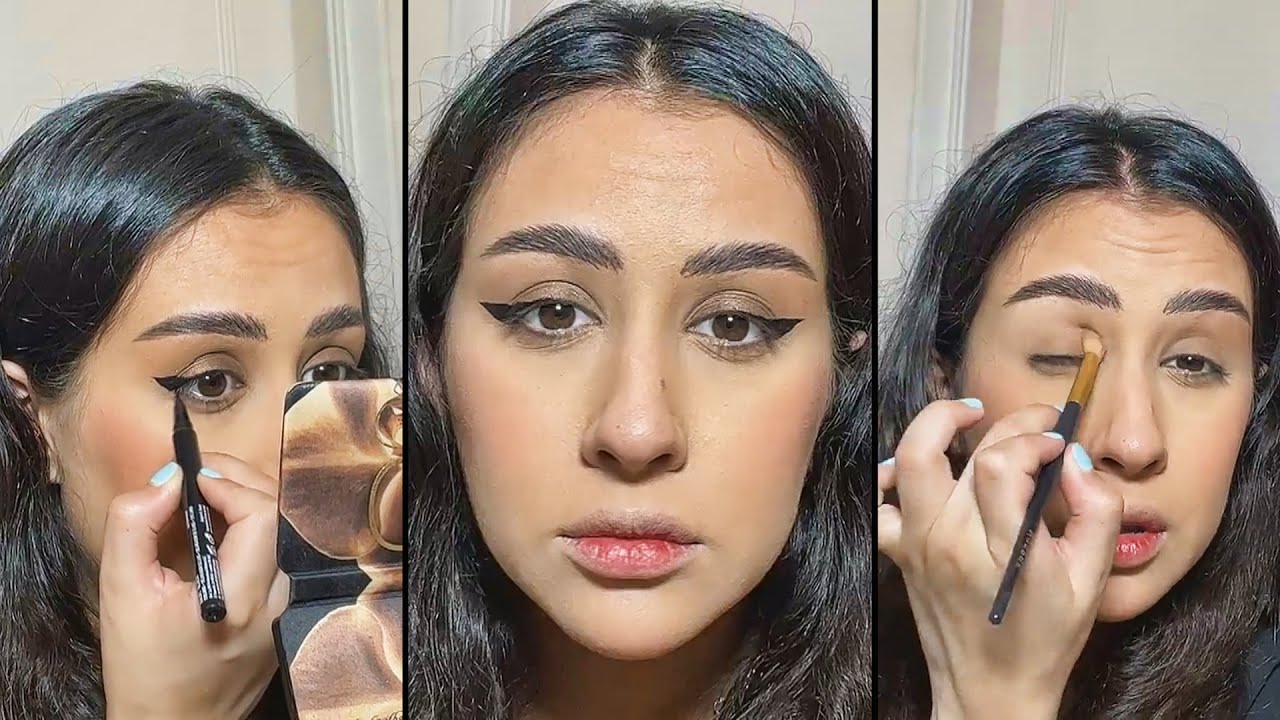 فرح الهادي تسوي ميك اب لوك النفسية مالي خلق 🙈