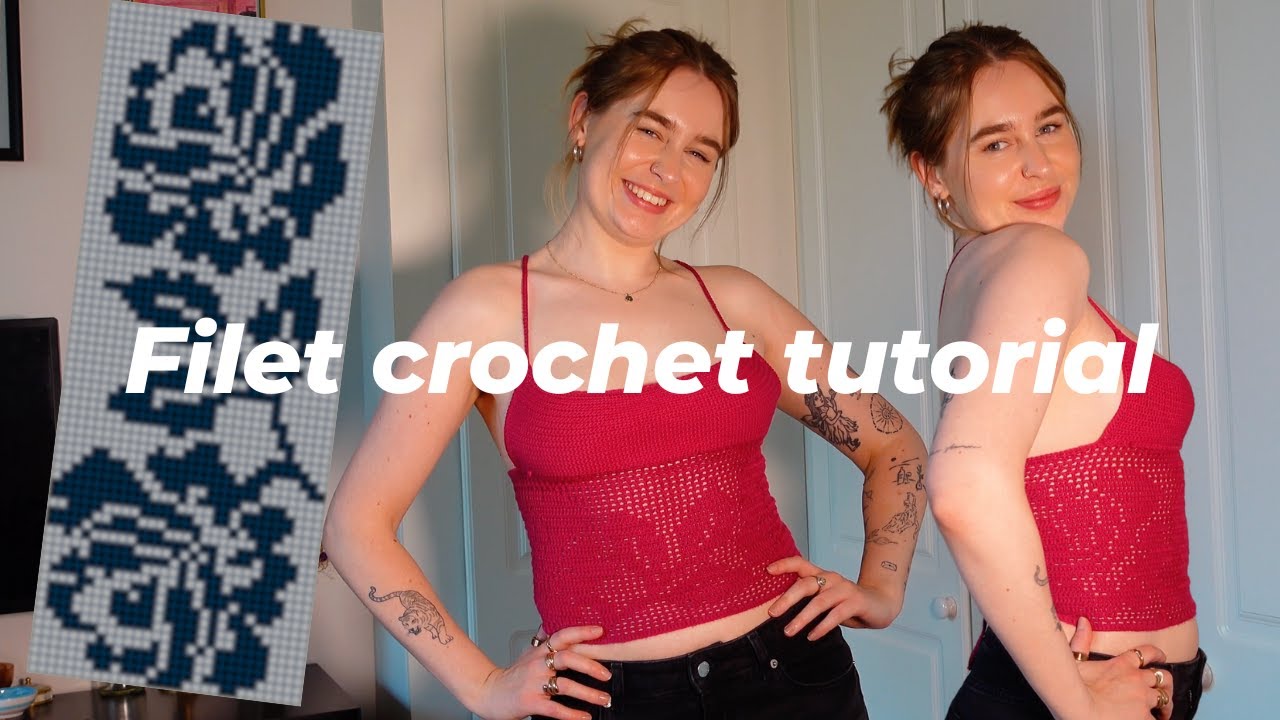 Filet Crochet Tie Back Top Tutorial