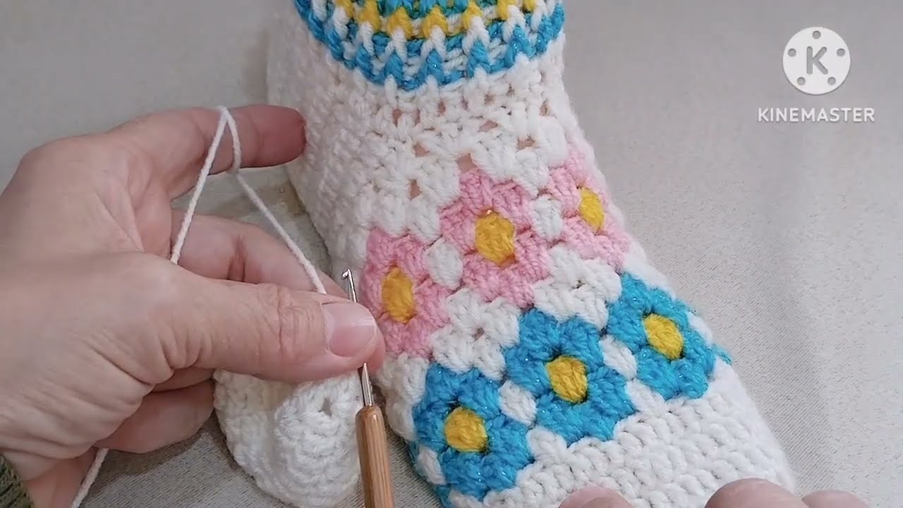 🔥 هاف بوت كروشيه شتوي سهل وأنيق 👢 | Elegant Easy Crochet Half Boot 👢
